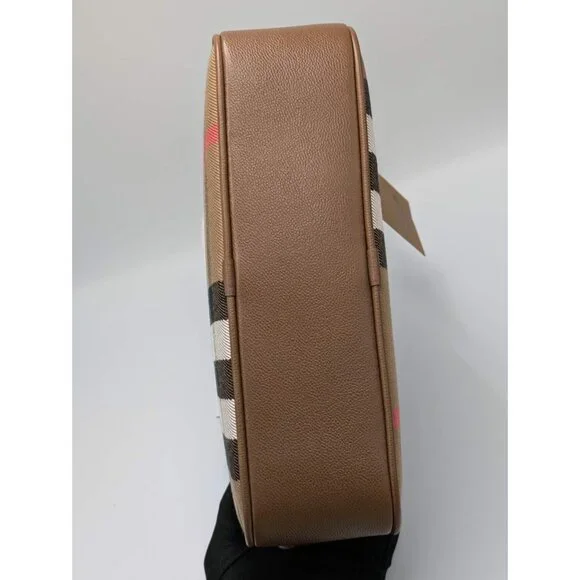 Burberry Vintage Check Large Camera Shoulder Bag Earth 8084495 - Picture 4 of 14